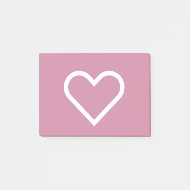 Heart Shaped Post-it® Notes - Sticky Notes | Zazzle NZ