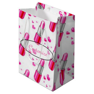 Pink & White Lipstick Lover Gift Bag