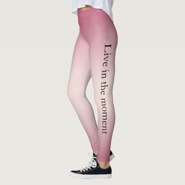 Pink White Ombre Leggings (Left)