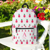 Pink White Pineapple Pattern Cute
