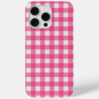 Pink white plaid chequered chequered gingham
