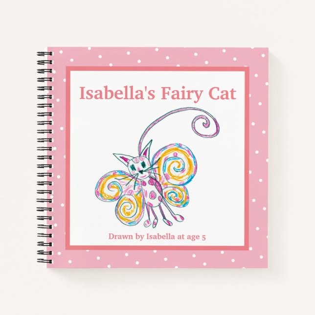 Pink & White Polka Dots Notebook (Front)