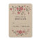 Pink White Pretty Floral RSVP Card