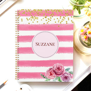 Pink White Salon Beauty Floral Planner
