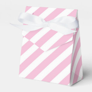 Pink & White Striped Birthday Party Favour Boxes