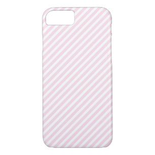 Pink & White Striped iPhone 7 Case