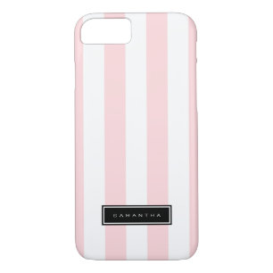 Pink & White Stripes Case-Mate iPhone Case