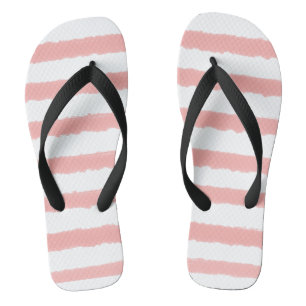 Pink white Stripes Jandals