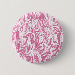 Pink & White Swirl 6 Cm Round Badge
