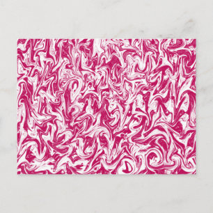Pink & White Swirl Postcard