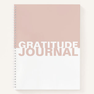 Pink White Two-Tone Gratitude Journal
