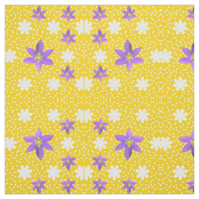 Pink White Yellow Joy Fabric (Swatch)