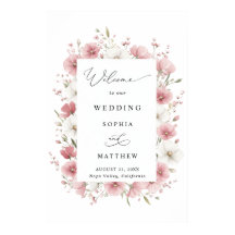 Pink Wild Flowers Wedding