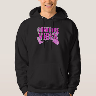 Pink Wild West Western Rodeo Yeehaw Country Cowgir Hoodie