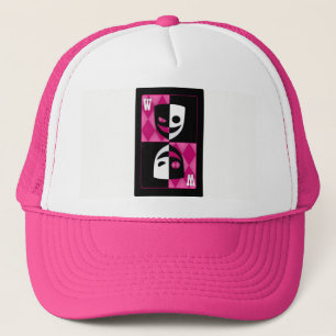 Pink Wildcard Poker Diamonds Trucker Hat