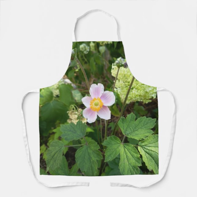 Pink Wildflower Apron | Botanical Floral Kitchen A (Front)
