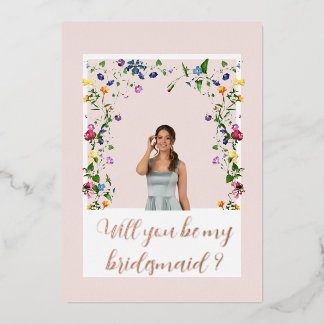 Pink Wildflower Bridesmaid