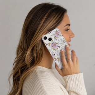 Pink Wildflower Floral Chic Design Case-Mate iPhone 14 Case