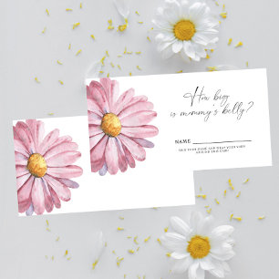 Pink Wildflower How big is mummy's belly game Enclosure Card