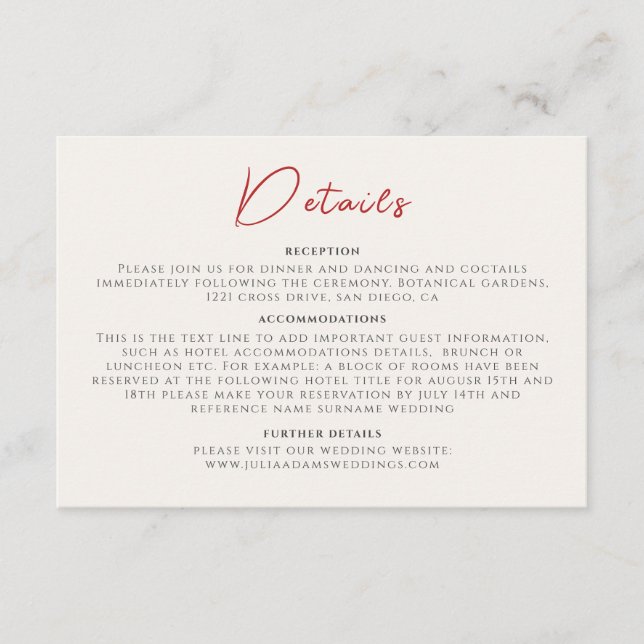 Pink Wildflower Rose Spring Garland Wedding Enclosure Card (Front)