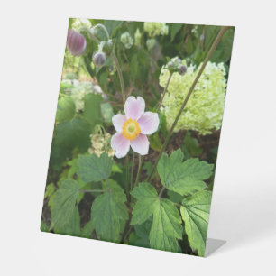 Pink Wildflower Tabletop Sign Botanical Floral D