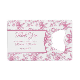 Pink Wildflower Tea Bridal Shower Thank you