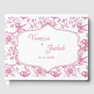 Pink Wildflower Tea Maid of honour  Proposal Card Guest Book