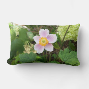 Pink Wildflower Throw Pillow Botanical Floral De