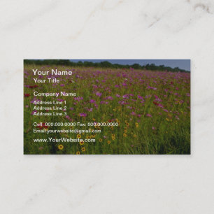 Pink Wildflowers, central Virginia flowers Business Card