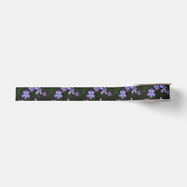 Pink Wildflowers Grosgrain Ribbon (Front)