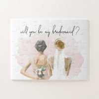 Pink Will You Be My Bridesmaid Proposal