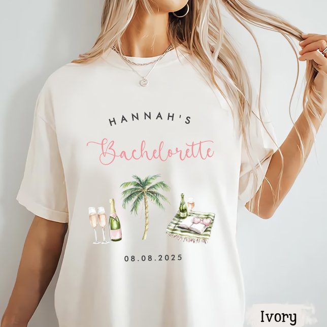 Pink Wine Country Bachelorette Weekend T-Shirt (Creator Uploaded)