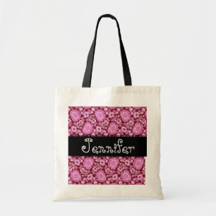 Pink Wine Wedding Favour Damask Bag for Bridesmaid