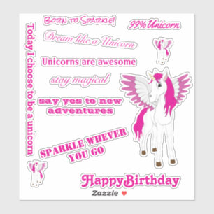 Pink Wing Flying Unicorn