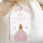 Pink Winter Blonde Hair Princess Birthday Party Gift Tags<br><div class="desc">This elegant and glamourous gift tag can be personalised with a name or title such as daughter, granddaughter, niece, friend etc. The design features a beautiful princess with blonde hair and fair skin in a pink ball gown. The text combines handwritten script and modern sans serif fonts for a classy...</div>