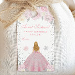 Pink Winter Blonde Hair Princess Sweet Sixteen Gift Tags<br><div class="desc">This elegant and glamourous gift tag can be personalised with a name or title such as daughter, granddaughter, niece, friend etc. The design features a beautiful princess with blonde hair and fair skin in a pink ball gown. The text combines handwritten script and modern sans serif fonts for a classy...</div>