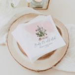 Pink winter Christmas tree baby shower Napkin<br><div class="desc">Pink winter Christmas tree baby shower Napkins.
Matching items are available.</div>