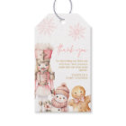Pink Winter Girl Baby Shower Thank you