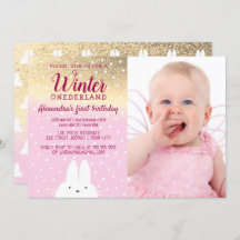 Pink Winter ONEderland 1st Birthday