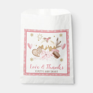 Pink Winter Sweets Baby Shower Favour Bags