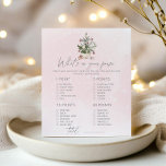 Pink Winter whats in your purse baby shower game<br><div class="desc">Pink Winter whats in your purse baby shower game
Matching items available.</div>