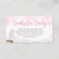Pink Winter Wonderland Baby Shower Books for Baby