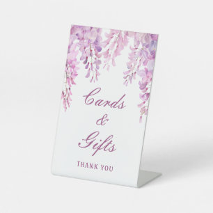 Pink Wisteria Cards & Gifts Pedestal Sign