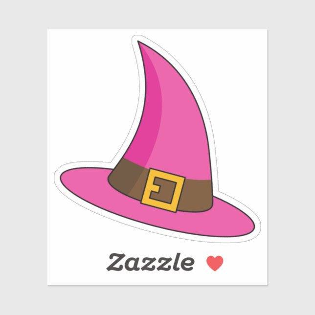 Pink Witch Hat (Sheet)