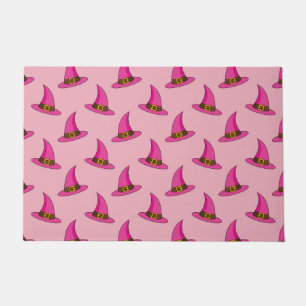 Pink Witch Hat Doormat