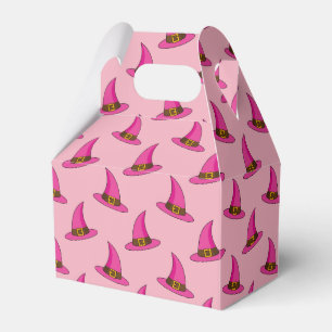 Pink Witch Hat Favour Box