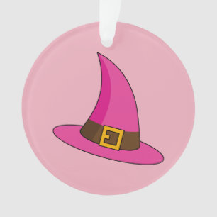 Pink Witch Hat Ornament