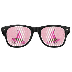 Pink Witch Hat Retro Sunglasses
