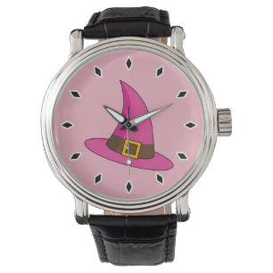 Pink Witch Hat Watch