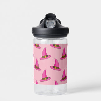 Pink Witch Hat Water Bottle
